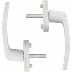 Poignées De Fenêtre Poignée De Fenêtre En Alliage D'aluminium 2 Pièces Poignée En Aluminium Massif Poignée De Porte En Aluminium Blanc Compatible Avec Les Fenêtres Communes Et Les Portes De Balcon -Promos Matériel Boutique 58574013 4