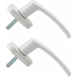 Poignées De Fenêtre Poignée De Fenêtre En Alliage D'aluminium 2 Pièces Poignée En Aluminium Massif Poignée De Porte En Aluminium Blanc Compatible Avec Les Fenêtres Communes Et Les Portes De Balcon -Promos Matériel Boutique 58574013 5