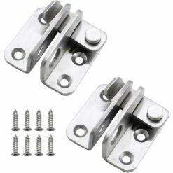 2 Pièces Loquet Porte Cadenas Droit Ouvert Moraillon Cadenas Verrou De Porte à Pêne Petite Antivol Loquet Acier Inoxydable Avec 8 Vis Minuscule Fermoir à Cadenas Applicable Aux Diverses Portes