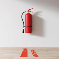 Pochoir Extincteur (W0203). Marquage Au Sol Extincteur. Taille Au Choix. PVC Expansé 5mm. Signalisation Incendie - 300 X 300 Mm -Promos Matériel Boutique 58823624 3