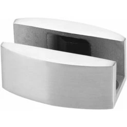 ZOLGINAH Guide Porte Coulissante En Verre, Guide Inférieur De Porte De Douche En Acier Inoxydable 304, Guide Pour Porte Coulissante En Verre Sans Cadre, Pince De Mur De Douche En Verre -Promos Matériel Boutique 59346327 4