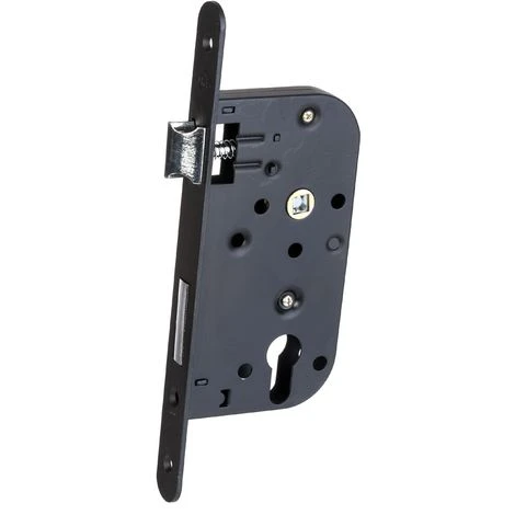 Serrure "KLOSE Besser" Monopoint- Encastrée - Noire - Axe 50 Mm - Epaisseur 14 Mm - Carré De 7 Mm.Trou Cylindre. 2 Serrure "KLOSE Besser" Monopoint- Encastrée - Noire - Axe 50 Mm - Epaisseur 14 Mm - Carré De 7 Mm.Trou Cylindre. – Image 2