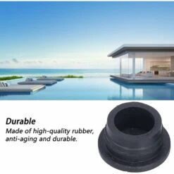 Pare-Chocs En Caoutchouc Pour échelle De Piscine, Pare-Chocs Noirs Pour échelles De Piscine, 2 Pièces LO-Ron -Promos Matériel Boutique 59402385 3