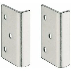 2x Gâche à équerre Pour Serrure Bec De Cane En Applique Symo Acier Porte Intérieure