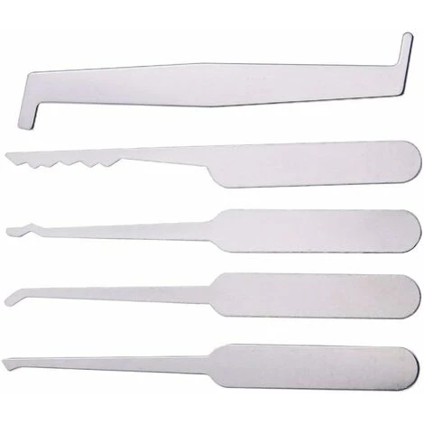 Kit D'outils De Crochetage De Serrure Avec Carte De Crédit - Outils De Serrurier Pour Entraînement - Pour Débutant - Noir 3 Kit D'outils De Crochetage De Serrure Avec Carte De Crédit - Outils De Serrurier Pour Entraînement - Pour Débutant - Noir – Image 3