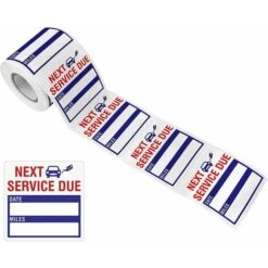 Déstockage Autocollants De Fenêtre De Voiture Feuilles De Changement D'huile Avis Clair Étiquettes De Service 150 Pièces/rouleau Autocollants De Rappel De Changement D'huile/d'entretien 2x2 Pouces -b