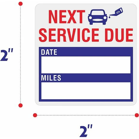Déstockage Autocollants De Fenêtre De Voiture Feuilles De Changement D'huile Avis Clair Étiquettes De Service 150 Pièces/rouleau Autocollants De Rappel De Changement D'huile/d'entretien 2x2 Pouces -b 2 Déstockage Autocollants De Fenêtre De Voiture Feuilles De Changement D'huile Avis Clair Étiquettes De Service 150 Pièces/rouleau Autocollants De Rappel De Changement D'huile/d'entretien 2x2 Pouces -b – Image 2