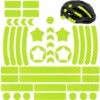 Déstockage 42 Pièces Autocollants Réflecteurs, Autocollant Réfléchissant Vélo, Auto Adhésive Avertissement Bande, Sécurité à Marquer De Visibilité, Pour Poussettes Vélos Casques Voiture