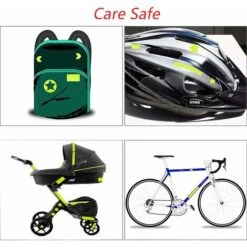Déstockage 42 Pièces Autocollants Réflecteurs, Autocollant Réfléchissant Vélo, Auto Adhésive Avertissement Bande, Sécurité à Marquer De Visibilité, Pour Poussettes Vélos Casques Voiture -Promos Matériel Boutique 59854295 5