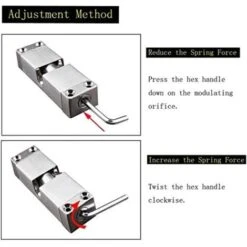 Lilaris Ferme-Ressort De Porte Automatique Réglable Acier Inoxydable Pour Chambre Hôtel Bureau Et Résidence，Une Pièce -Promos Matériel Boutique 59895167 5
