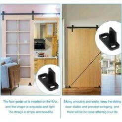Déstockage 6 PCS Guide Porte Coulissante En Plastique 45×20×24mm Guide Porte Coulissante Sol Multifunctiona Guide De Plancher Anti-bruit Robuste Avec Vis Pour Portes Coulissantes Maison Bureau -Promos Matériel Boutique 59999997 5