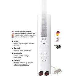 Enrouleur De Sangle électrique Superrollo GW195 Pour Sangle De 23 Mm, Motorisation Pour Volets Roulants Jusqu'à 60 Kg, Montage Encastré Dans évidement D'encastrement, Blanc. -Promos Matériel Boutique 60063167 3