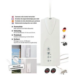 Enrouleur De Sangle électrique Superrollo GW70 Motorisation Pour Volets Roulants Jusqu'à 30 Kg, Sonde Solaire Incluse, Pour Montage En Saillie De Faible Hauteur, Blanc . -Promos Matériel Boutique 60063169 3