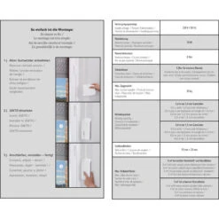Enrouleur De Sangle électrique Superrollo GW70 Motorisation Pour Volets Roulants Jusqu'à 30 Kg, Sonde Solaire Incluse, Pour Montage En Saillie De Faible Hauteur, Blanc . -Promos Matériel Boutique 60063169 5