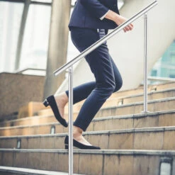 EINFEBEN Garde-corps De Porte Fenêtre Rampe D'escalier Acier Inoxydable Main Courante Balustrade 100 Cm 0 Crossbars -Promos Matériel Boutique 60068437 3