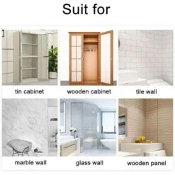 Support D'étagère Sans Poinçon - Clips D'étagères Auto-adhésifs Pour Armoires De Cuisine - Étagères à Livres - Supports De Partition Robustes - Goupille Pour Supports De Placard - Clapboard Layer-Load -Promos Matériel Boutique 60576685 5