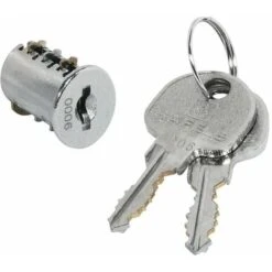 Cylindre De Serrure à Paillettes Avec 2 Clé Symo SH8 Noyau Interchangeable Universel Pêne Verrou Meuble Porte Portail