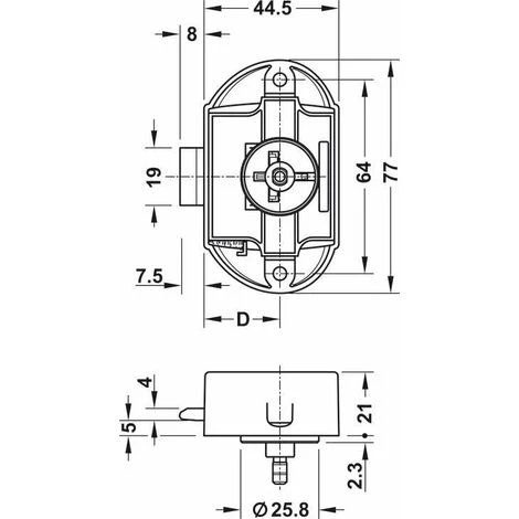 Serrure à Pêne Dormant En Applique Blanc Push Lock Axe 25mm Fermeture Porte Portail Meuble Salle De Bain Cuisine Universel 2 Serrure à Pêne Dormant En Applique Blanc Push Lock Axe 25mm Fermeture Porte Portail Meuble Salle De Bain Cuisine Universel – Image 2
