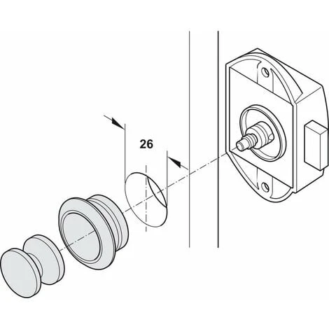 Serrure à Pêne Dormant En Applique Blanc Push Lock Axe 25mm Fermeture Porte Portail Meuble Salle De Bain Cuisine Universel 3 Serrure à Pêne Dormant En Applique Blanc Push Lock Axe 25mm Fermeture Porte Portail Meuble Salle De Bain Cuisine Universel – Image 3