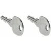 2x Clé De Serrure Pour Noyau Interchangeable Universel SYMO HS3 (MK3) Clef Porte Boite Aux Lettres Passe Partout