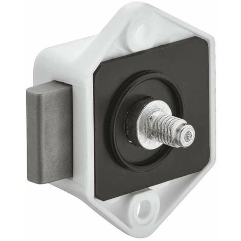 Serrure à Pêne Dormant En Applique Blanc Push Lock Axe 15mm Fermeture Porte Portail Meuble Salle De Bain Cuisine Universel 1 Serrure à Pêne Dormant En Applique Blanc Push Lock Axe 15mm Fermeture Porte Portail Meuble Salle De Bain Cuisine Universel