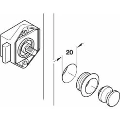 Serrure à Pêne Dormant En Applique Blanc Push Lock Axe 15mm Fermeture Porte Portail Meuble Salle De Bain Cuisine Universel 6 Serrure à Pêne Dormant En Applique Blanc Push Lock Axe 15mm Fermeture Porte Portail Meuble Salle De Bain Cuisine Universel -Promos Matériel Boutique 61062976 3