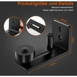 Guide De Plancher, Guide-porte Coulissante Réglable, Rail De Porte Coulissante Au Sol Avec 8 Options De Configuration, Pour Porte De Grange, Portes Coulissantes,VEBTles 9 Guide De Plancher, Guide-porte Coulissante Réglable, Rail De Porte Coulissante Au Sol Avec 8 Options De Configuration, Pour Porte De Grange, Portes Coulissantes,VEBTles -Promos Matériel Boutique 61662265 5