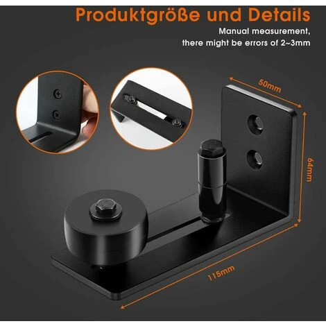 Guide De Plancher, Guide-porte Coulissante Réglable, Rail De Porte Coulissante Au Sol Avec 8 Options De Configuration, Pour Porte De Grange, Portes Coulissantes,VEBTles 5 Guide De Plancher, Guide-porte Coulissante Réglable, Rail De Porte Coulissante Au Sol Avec 8 Options De Configuration, Pour Porte De Grange, Portes Coulissantes,VEBTles – Image 5