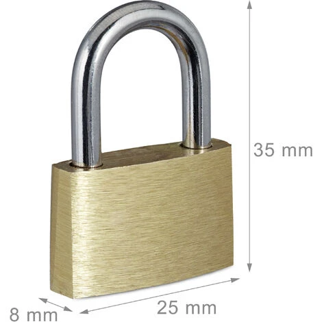 Cadenas En Lot De 50, 2 Clés Chacun, Hauteur : 35 Mm, Cadenas Pour Valise Ou Casier, En Acier, Doré 4 Cadenas En Lot De 50, 2 Clés Chacun, Hauteur : 35 Mm, Cadenas Pour Valise Ou Casier, En Acier, Doré – Image 4