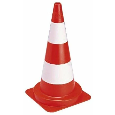 Balise Plastique 50 Cm - 1 100kg Pvc Orange - 2 Bandes Blanches 1 Balise Plastique 50 Cm - 1 100kg Pvc Orange - 2 Bandes Blanches