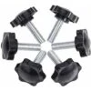 6-Pack M8x25mm Vis De Pouce, étoile En Plastique Moletées Bouton De Serrage à Vis Thumbscrew -Arcenciél