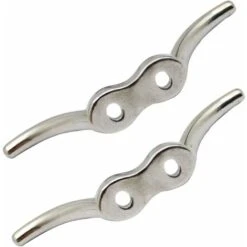 2 Pièces Taquets D'amarrage, Taquet De Drapeau En Acier Inoxydable, Pour Réparer Les Mâts De L'école, Mâts Sur Les Navires, Stores(Argent) JUNJUN -Promos Matériel Boutique 64192008 3