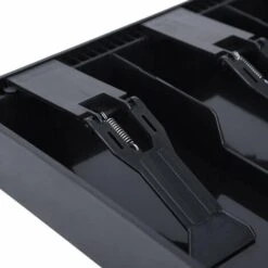 Plateau De Caisse Enregistreuse, Tiroir-Caisse En Plastique Registre De Remplacement Du Plateau D'insertion 3 Factures, Boîte De Rangement Pour Pièces De Monnaie De 3 Pièces, Légère Et Durable(Noir) -Promos Matériel Boutique 64215820 4