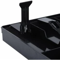 Plateau De Caisse Enregistreuse, Tiroir-Caisse En Plastique Registre De Remplacement Du Plateau D'insertion 3 Factures, Boîte De Rangement Pour Pièces De Monnaie De 3 Pièces, Légère Et Durable(Noir) -Promos Matériel Boutique 64215820 5