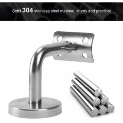 Randaco Support Main Courante 10 Pièces Inox 304 Pour Rampe Escalier Support Mural Rampe Bois Argent 9 Randaco Support Main Courante 10 Pièces Inox 304 Pour Rampe Escalier Support Mural Rampe Bois Argent -Promos Matériel Boutique 64361995 5