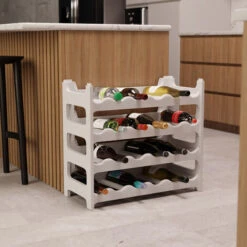 Étagère à Bouteilles Modulable ARTECSIS 24 Bouteilles - 60x28x54 Cm (LxlxH) – Cave à Vin En Plastique, Gris Granite - Range Bouteille 9 Étagère à Bouteilles Modulable ARTECSIS 24 Bouteilles - 60x28x54 Cm (LxlxH) – Cave à Vin En Plastique, Gris Granite - Range Bouteille -Promos Matériel Boutique 64884524 5