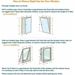 Joint De Fenetre Climatisation 400CM, Tissus Calfeutrage Climatisation Mobile ​pour Fenêtres, Joint De Fenetre Climatisation, Accessoire Climatiseur Mobile Pour Climatiseur Portatif Et Sèche-Linge 56V -Promos Matériel Boutique 64937658 5