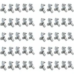 50PCS Taquet Etagere Support Étagères De Métal Nickelé Goupilles De Support Pour Armoire Bureau Accessoires