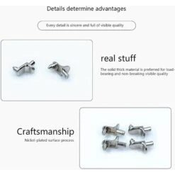 50PCS Taquet Etagere Support Étagères De Métal Nickelé Goupilles De Support Pour Armoire Bureau Accessoires -Promos Matériel Boutique 65109480 4