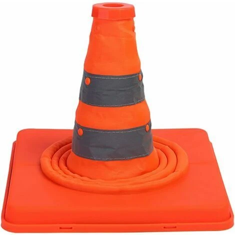 Paquet De 4 Cônes De Signalisation Pliables De 15,5 Pouces Cône De Sécurité Réfléchissant Polyvalent 3 Paquet De 4 Cônes De Signalisation Pliables De 15,5 Pouces Cône De Sécurité Réfléchissant Polyvalent – Image 3