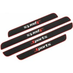 Couvre-seuils De Porte 4 Pièces, Bandes De Protection De Seuil De Porte En Caoutchouc Souple De Haute Qualité, Accessoires De Voiture, Bandes De Protection De Seuil De Porte Anti-rayures, Accessoires