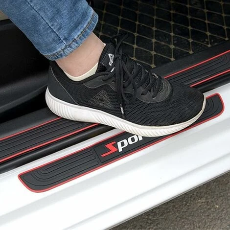 Couvre-seuils De Porte 4 Pièces, Bandes De Protection De Seuil De Porte En Caoutchouc Souple De Haute Qualité, Accessoires De Voiture, Bandes De Protection De Seuil De Porte Anti-rayures, Accessoires 5 Couvre-seuils De Porte 4 Pièces, Bandes De Protection De Seuil De Porte En Caoutchouc Souple De Haute Qualité, Accessoires De Voiture, Bandes De Protection De Seuil De Porte Anti-rayures, Accessoires – Image 5