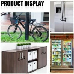 Cadenas à Combinaison à 4 Chiffres 5,5 Robuste étanche Pour Extérieur Avec Cadenas à Combinaison Réinitialisable Longue Anse Cadenas à Combinaison Pour Portail Extérieur, Vélo, Salle De Sport, école, -Promos Matériel Boutique 65749538 3