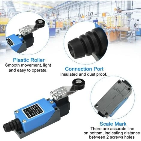 DENUOTOP 2 Pcs Interrupteur Fin De Course ME-8108 Contacteur Fin De Course AC250V Fin De Course Telemecanique Contact De Fin De Course Switch Fin De Course Pour Machine Automatique Industrie 2 DENUOTOP 2 Pcs Interrupteur Fin De Course ME-8108 Contacteur Fin De Course AC250V Fin De Course Telemecanique Contact De Fin De Course Switch Fin De Course Pour Machine Automatique Industrie – Image 2