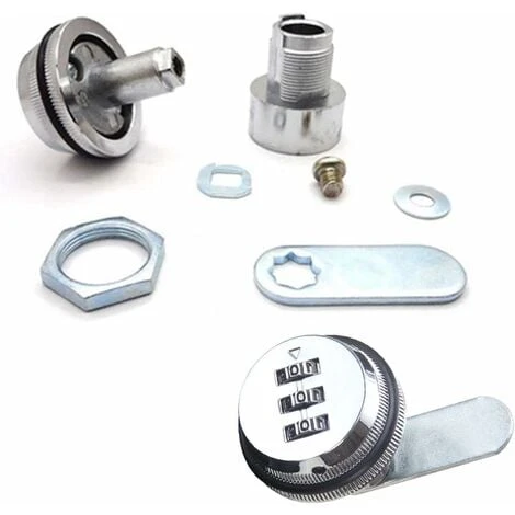 Code Serrure Codée D’armoires De Tiroirnumérique Mécanique Code à Combinaison 3 Chiffres En Alliage De Zinc Oi-FRIS 3 Code Serrure Codée D’armoires De Tiroirnumérique Mécanique Code à Combinaison 3 Chiffres En Alliage De Zinc Oi-FRIS – Image 3