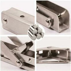 RHAFAYRE Étagère Murale Pliante De 500 Mm, Support De Pliant En Acier Inoxydable 304 Pour établi, Équerre Pliante Support, Equerre Pour Etagere Murale(2 Pièces), Argenté 8 RHAFAYRE Étagère Murale Pliante De 500 Mm, Support De Pliant En Acier Inoxydable 304 Pour établi, Équerre Pliante Support, Equerre Pour Etagere Murale(2 Pièces), Argenté -Promos Matériel Boutique 66577160 4