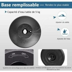 GOPLUS Lot De 6 Poteau De File D'Attente Noir Avec Cordon Noir, Poteaux De Guidage Noirs Retractables Avec Ceinture Retractable De 2M, Poteau De Separation Retractable (6, Noir+Jaune[Plastique]) -Promos Matériel Boutique 66861464 5