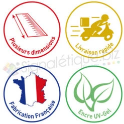 Lot De 4 Autocollants Alarme - Adhésif De Sécurité - Surveillance Électronique 24h/24 - Gardiennage Et Intervention - 80 X 60 Mm -Promos Matériel Boutique 68486882 5