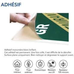 Panneau Alarme - Propriété Privée Sous Vidéo Surveillance 24h/24 Avec Loi. G1651. Sticker Alarme, Panneaux PVC, Alu - Adhésif - 75 X 105 Mm -Promos Matériel Boutique 68489408 4