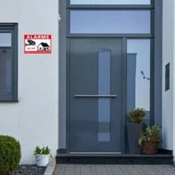 Panneau Alarme Propriété Privée Sous Vidéo Surveillance 24h/24. G1650. Sticker, Panneaux PVC Ou Alu. Caméra Surveillance - Adhésif - 105 X 75 Mm -Promos Matériel Boutique 68489409 5